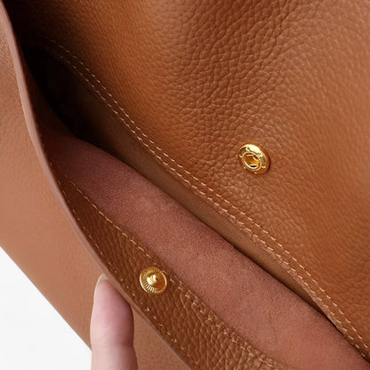 Classic Genuine Leather Shoulder Bag – Elegant & Durable Everyday Handbag for Women