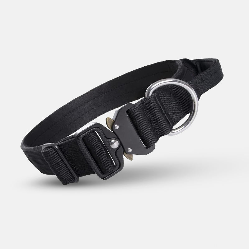 PowerGrip Tactical Dog Collar with Handle – Heavy Duty Military-Grade Collar for Large and Strong Dogs