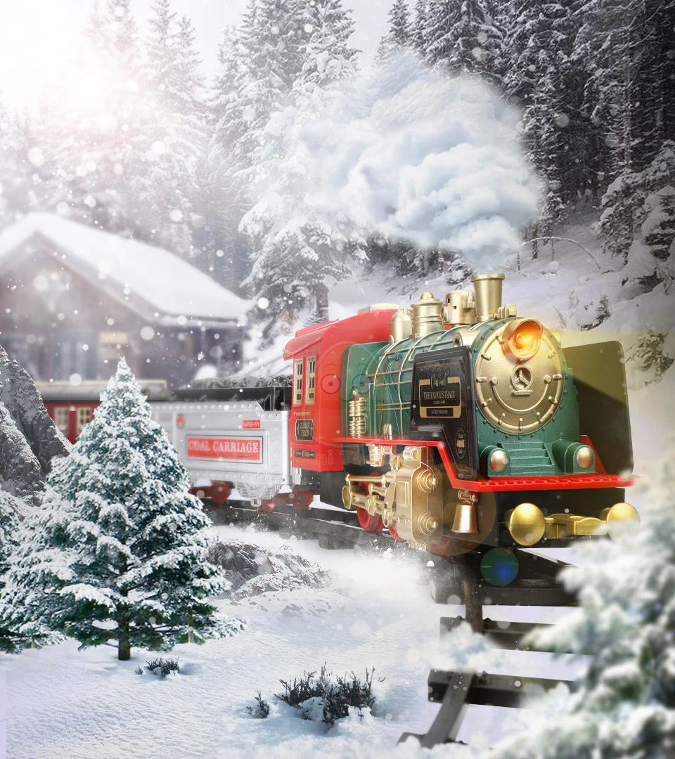 ChugBot – Remote Control Steam Train Set for Kids | Educational Electric Railway Toy with Realistic Steam Effect