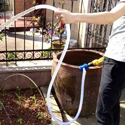 Self-Priming Drill Pump Attachment – Portable Liquid Transfer Tool for Home, Garden & Outdoor Use
