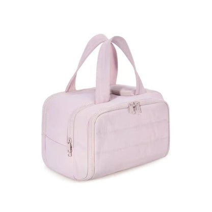 4-in-1 Puffy Toiletry Bag for Women – Large Travel Makeup & Skincare Organizer