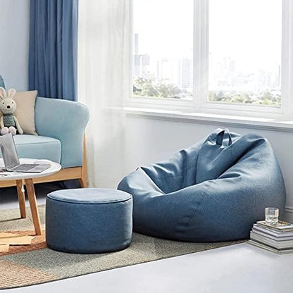 Luxury Linen Bean Bag – Ergonomic & Stylish Comfort Seating