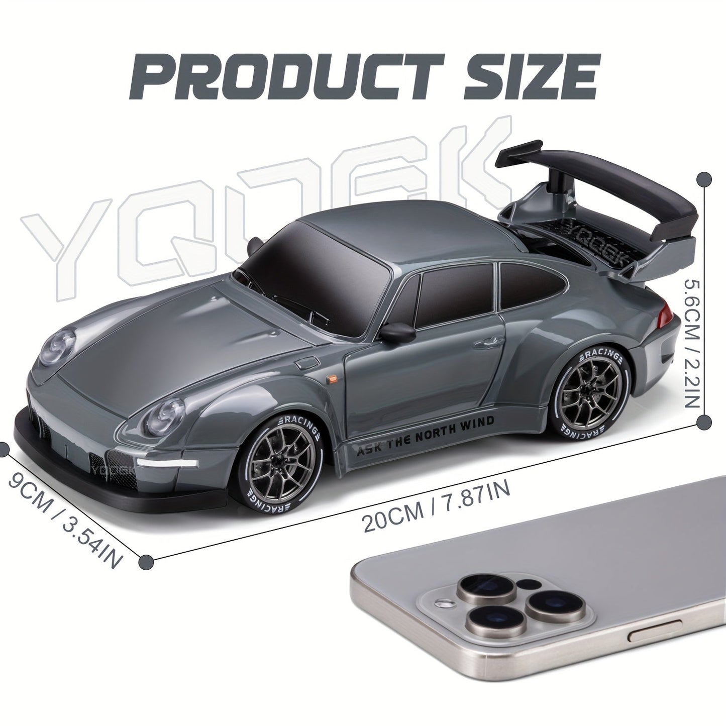 Ultimate 1:24 RC Drift Car with LED Wheels – Rechargeable 4WD Racing Toy