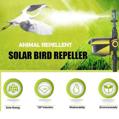Solar Powered Motion Activated Sprinkler for Deer and Garden Pest Deterrent