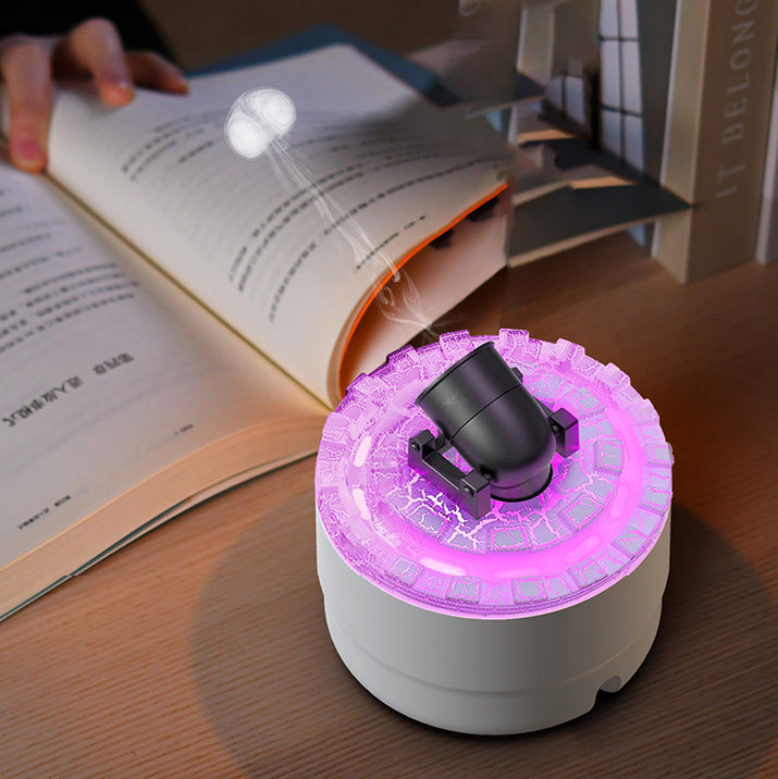 MistLava | Cannon Humidifier & Aroma Diffuser with Water Mist, Lava Effect & Night Light