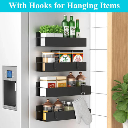 Magnetic Spice Rack – Space-Saving Kitchen Storage for Fridge & Metal Surfaces