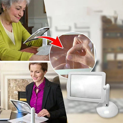 Hands-Free LED Desk Magnifier – 3X Magnification for Precision Work