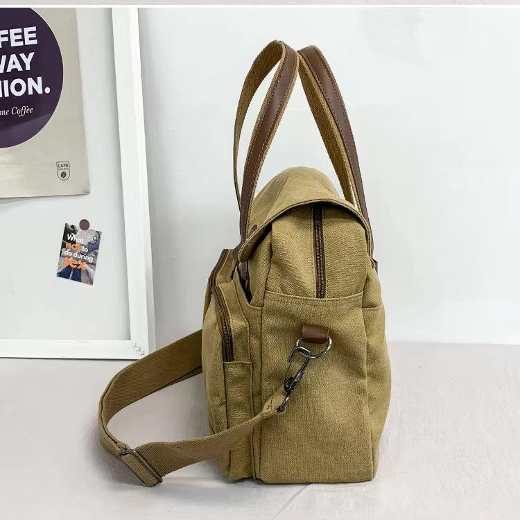 Max | Vintage Canvas Large Crossbody Messenger Travel Bag