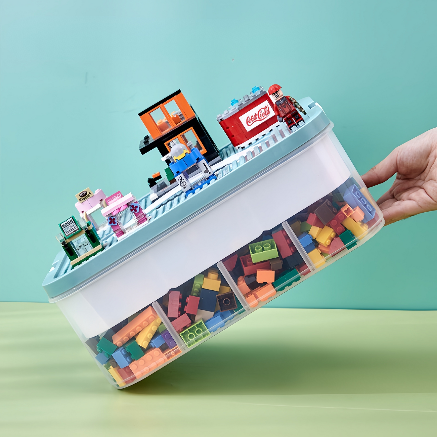Stackable Storage Organizer Box with Lid – Multi-Layer Storage for Toys, Snacks & Everyday Essentials