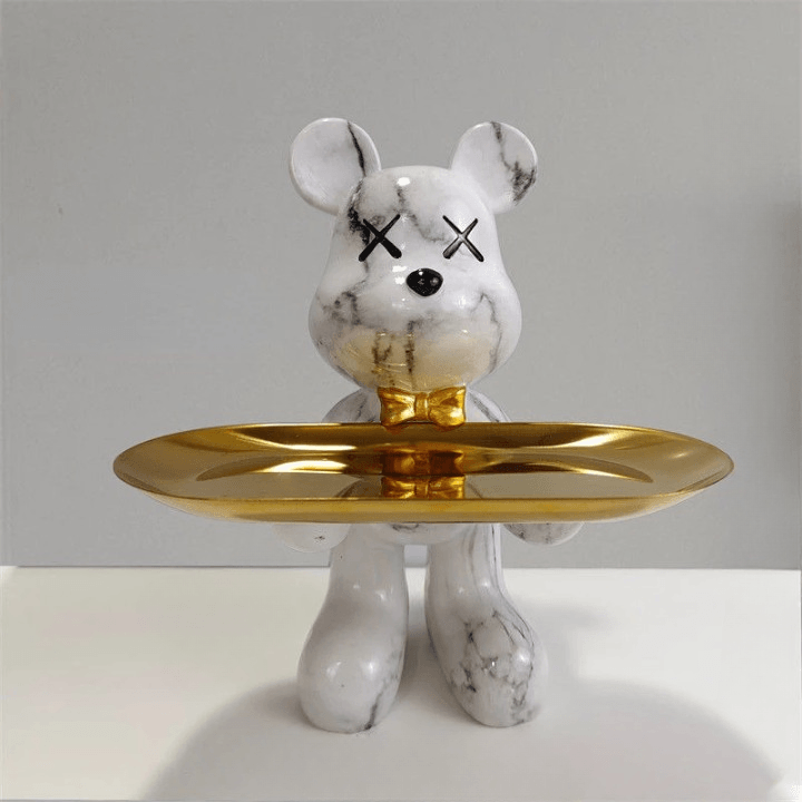 Artistic Bear Storage Tray – Stylish Home Decor & Functional Organizer