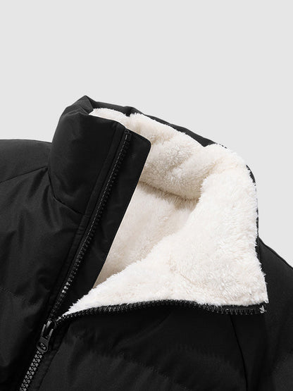Calvin | Men's Fleece-Lined and Padded Puffer Jacket