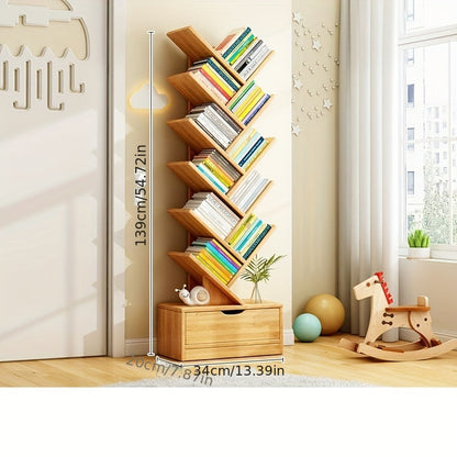 TreeShelf Vertical Bookcase – Stylish & Space-Saving Storage Solution