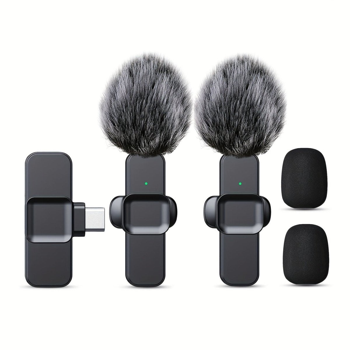 Wireless Lavalier Microphone for Smartphone & Laptop – Clip-On Mic for Vlogging, Streaming & Interviews