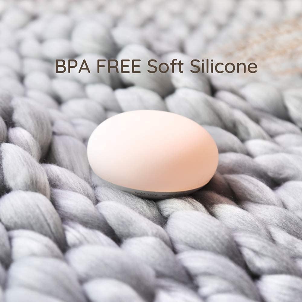 Breastfeeding Night Light | Soft BPA-Free Silicone Touch Lamp with Eye-Friendly Stepless Dimmer