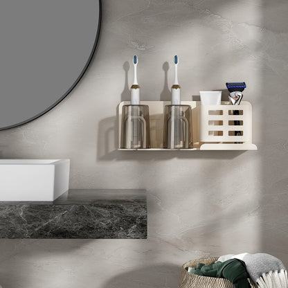 BristleHub Wall-Mounted Electric Toothbrush Holder – Aluminum Bathroom Organizer with Drainage Holes