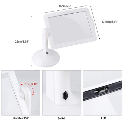 Hands-Free LED Desk Magnifier – 3X Magnification for Precision Work