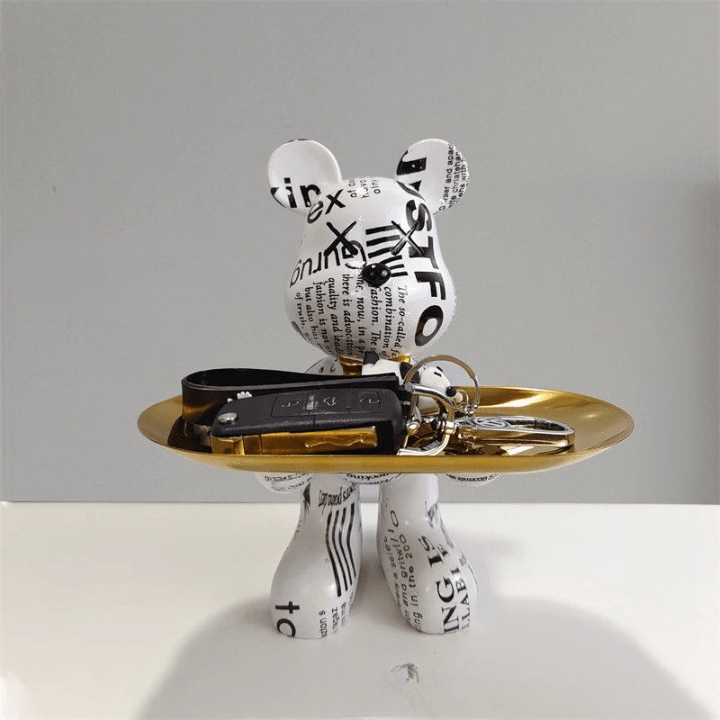 Artistic Bear Storage Tray – Stylish Home Decor & Functional Organizer