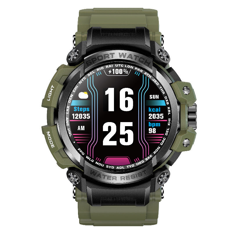 Ahede Indestructible Outdoor Sports Smartwatch With Heart Rate, Blood Oxygen, Call Reminder