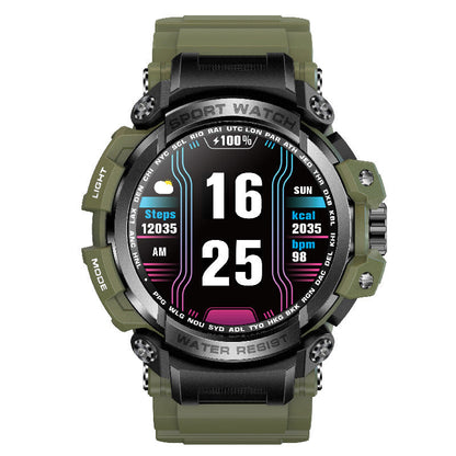 Ahede Indestructible Outdoor Sports Smartwatch With Heart Rate, Blood Oxygen, Call Reminder
