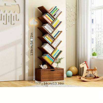 TreeShelf Vertical Bookcase – Stylish & Space-Saving Storage Solution