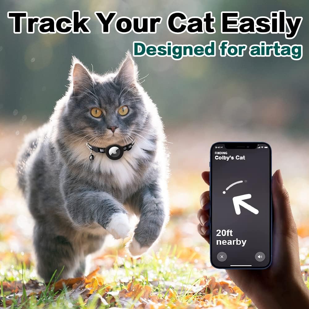 Milo Cat Collar with Safety Release – Reflective & AirTag Compatible