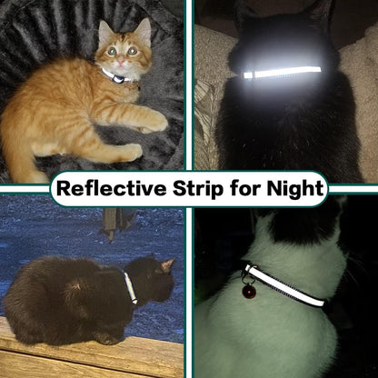 Milo Cat Collar with Safety Release – Reflective & AirTag Compatible