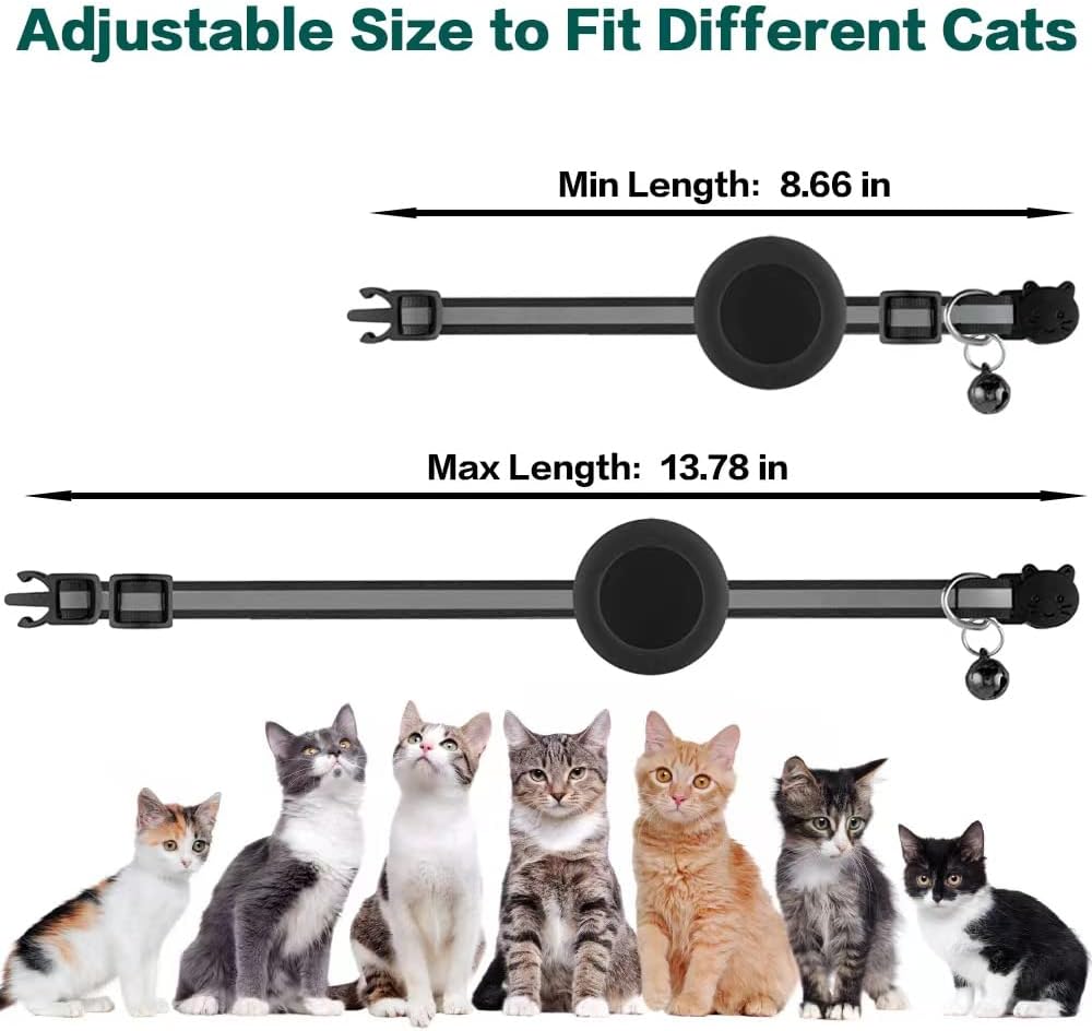Milo Cat Collar with Safety Release – Reflective & AirTag Compatible