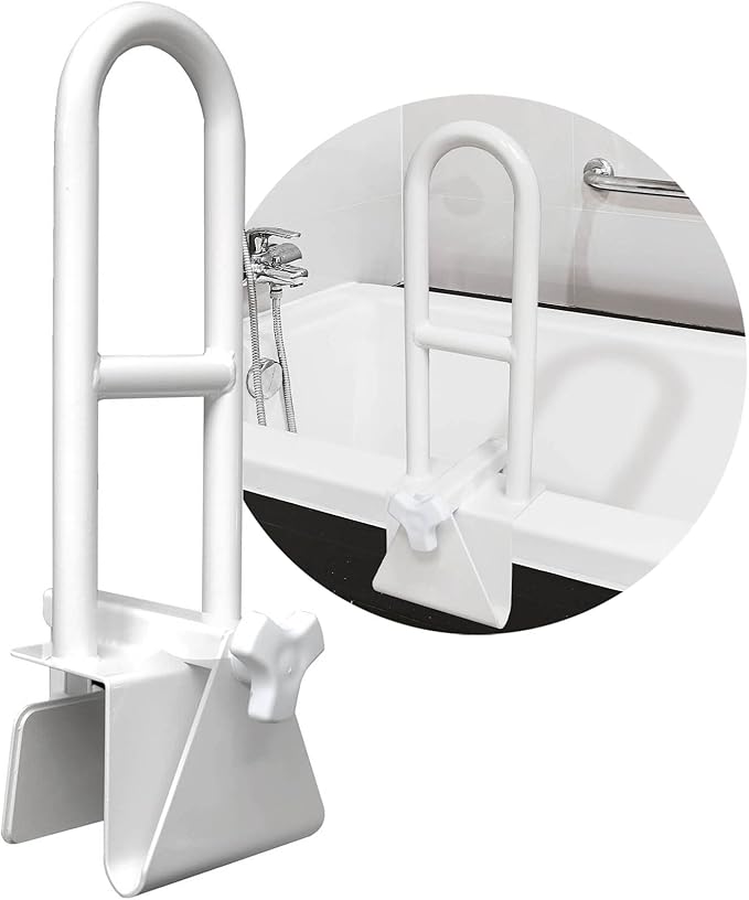 Bathtub Safety Grab Bar for Seniors & Mobility Support – No Drill, Secure Bathroom Handle
