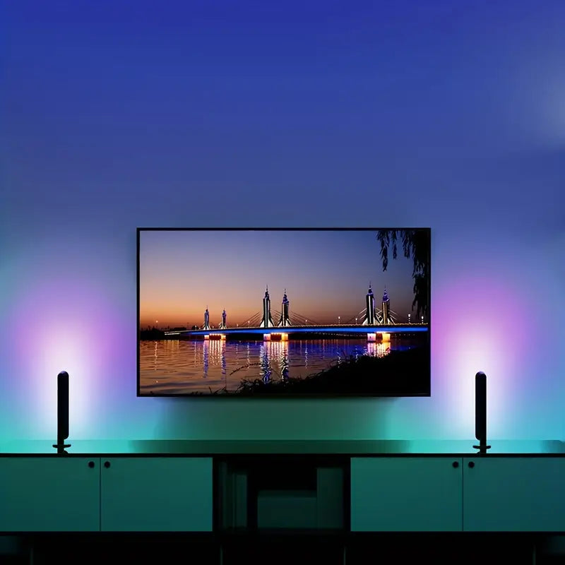 Smart RGBIC LED Light Bar Set – Sync Lights with Music for TV, Gaming & Ambience