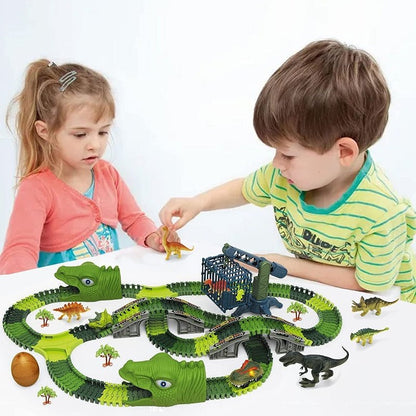 SpeedFlex Track – Flexible Glow-in-the-Dark Racing Track with LED Cars