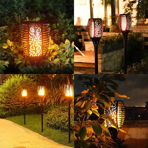 SolarFlare – Outdoor Solar Torch with Realistic Flickering Flame & Weatherproof Design
