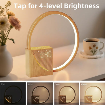 Smart Snooze – Sunrise Simulation Alarm Clock with Dimmable Touch Lamp & Soothing Sounds
