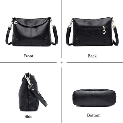 ChicLock | Stylish Anti-Theft Crossbody Bag – Elegant Vegan Leather Shoulder Purse with Hidden Pocket