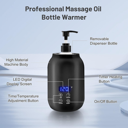 Professional Portable Electric Massage Oil Warmer – Fast Heating & Digital Control