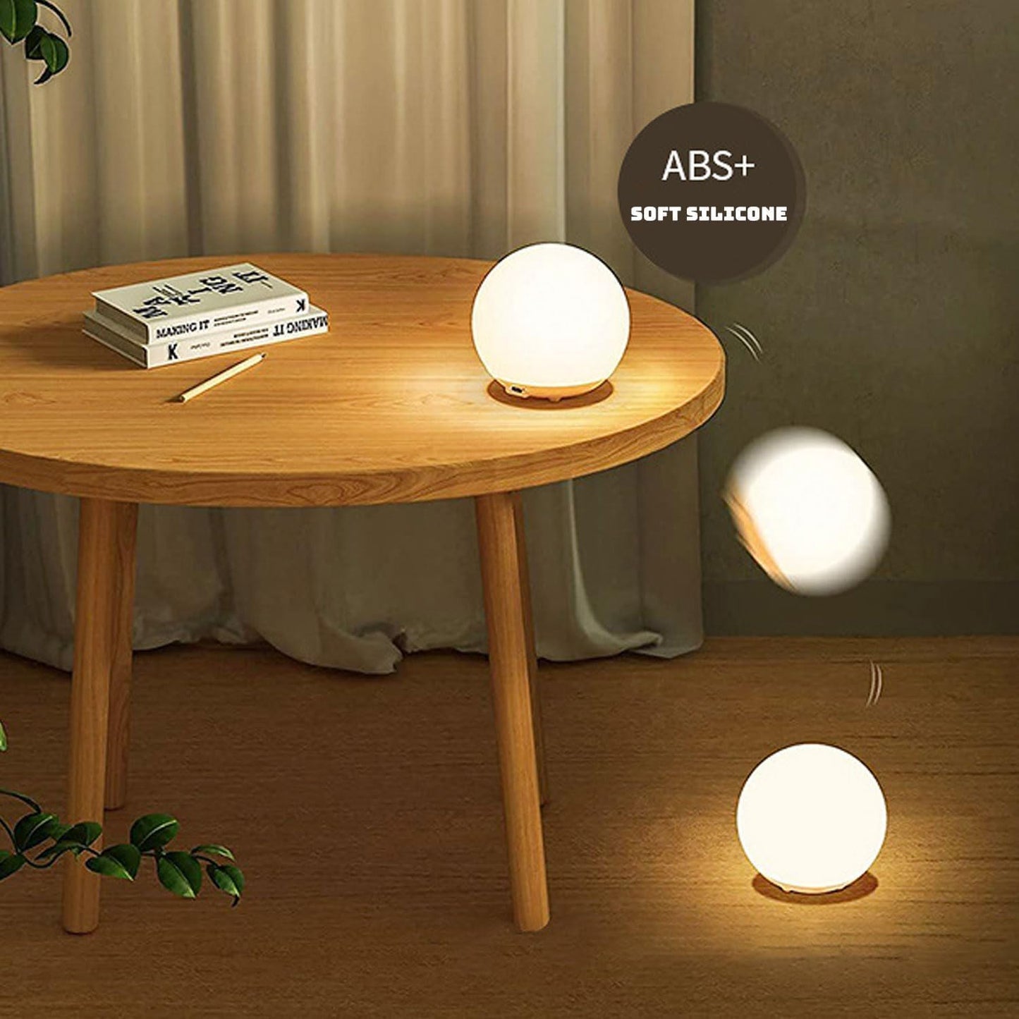 Breastfeeding Night Light | Soft BPA-Free Silicone Touch Lamp with Eye-Friendly Stepless Dimmer