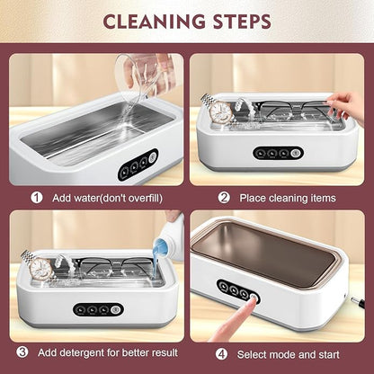 Zyniq Ultrasonic Cleaner – Fast & Effective Deep Cleaning for Jewellery, Glasses, Watches & More