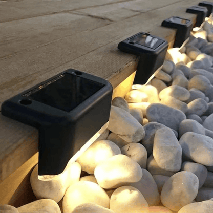 Self-Adhesive Solar Outdoor Lights – Waterproof Wall-Mounted LED Step Lamps for Gardens, Patios & Pathways