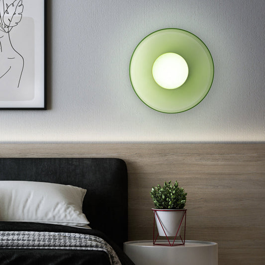 Modern Round Glass Ceiling Light – Elegant Flush Mount Fixture for Kitchen & Living Spaces