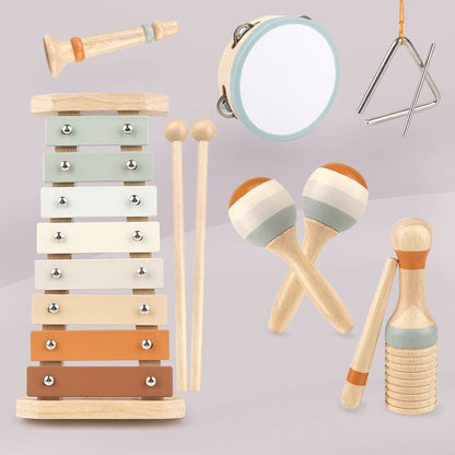Harmony Sprout – Montessori Toddler Musical Instrument Set | Educational Wooden Music Toys