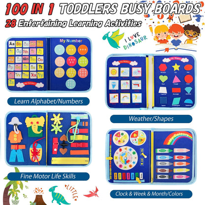 WonderBook Educational Quiet Book – Montessori-Inspired Learning for Toddlers & Young Children