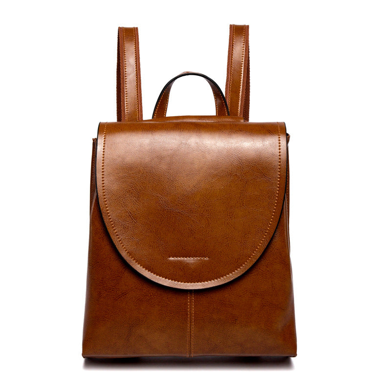 LuxeCarry Leather Backpack – Stylish Design with Versatile Storage for Women