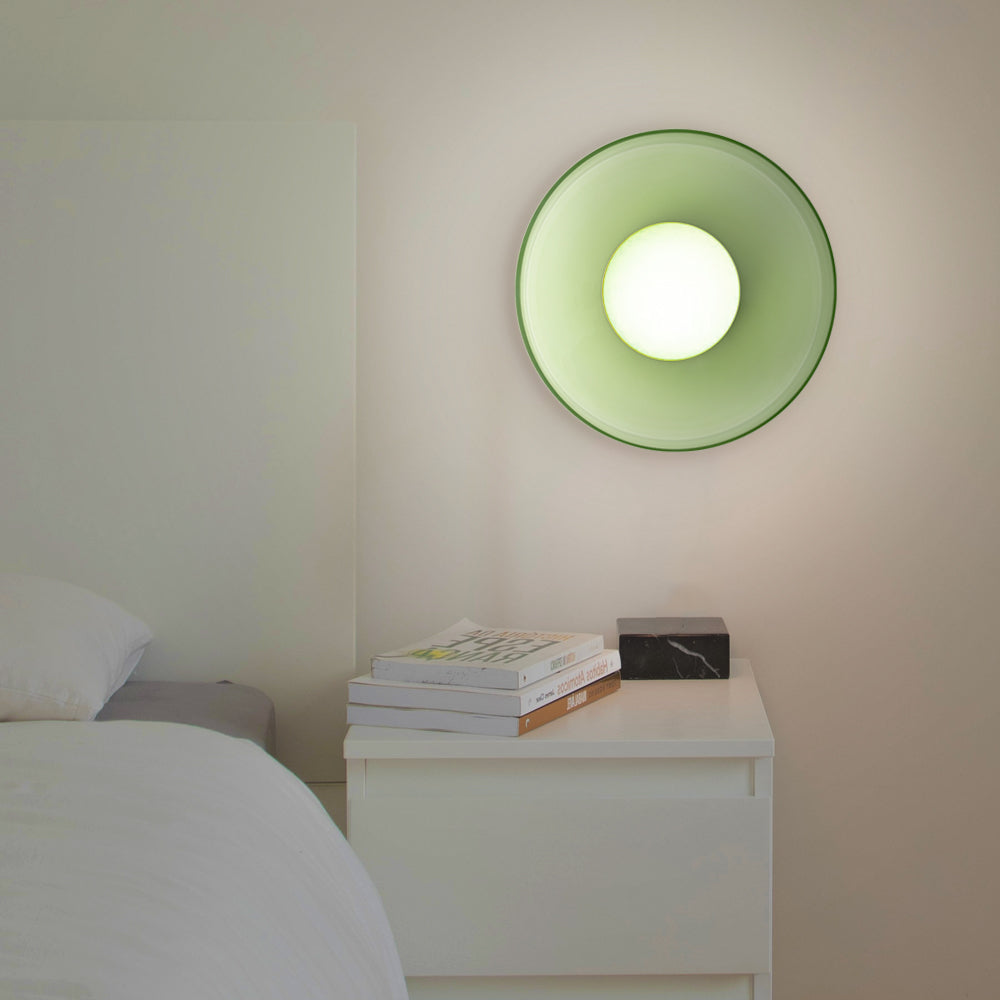 Modern Round Glass Ceiling Light – Elegant Flush Mount Fixture for Kitchen & Living Spaces