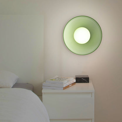 Modern Round Glass Ceiling Light – Elegant Flush Mount Fixture for Kitchen & Living Spaces