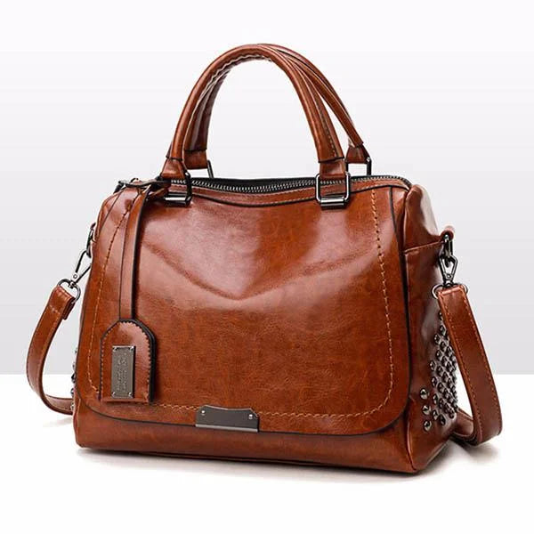 Elegant Soft Leather Shoulder Bag for Women – Versatile Everyday Handbag