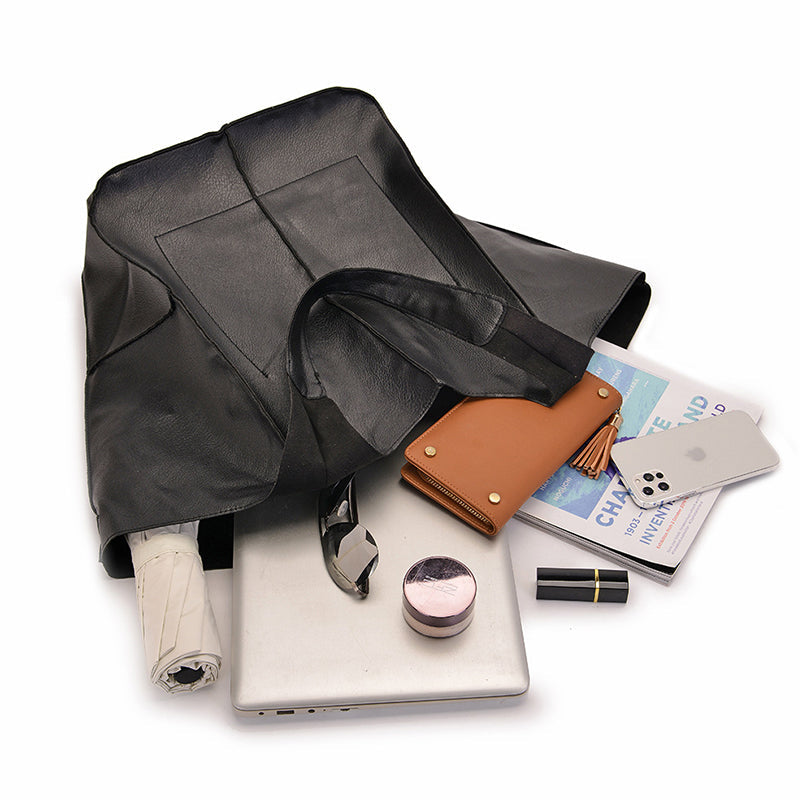 Oversized Leather Weekender Bag | Stylish Travel Handbag with Versatile Carry Options