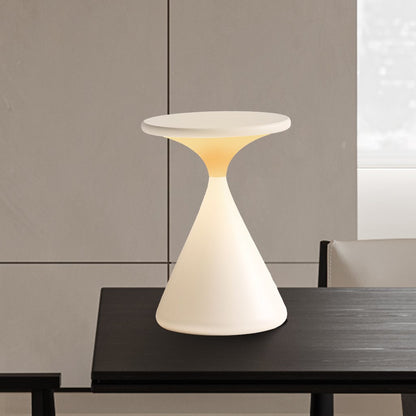 Aeron Hourglass Cordless LED Table Lamp – Rechargeable, Dimmable, Modern Design