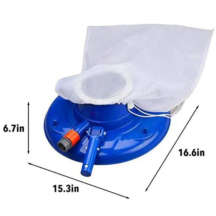 AquaVac – Chemical-Free Pool Vacuum Cleaner with Powerful Hose Suction for Leaves, Dirt & Debris