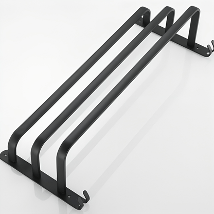 FlexRack Wall-Mounted Bathroom Storage Shelf with Towel Holder – Space-Saving Aluminium Rack