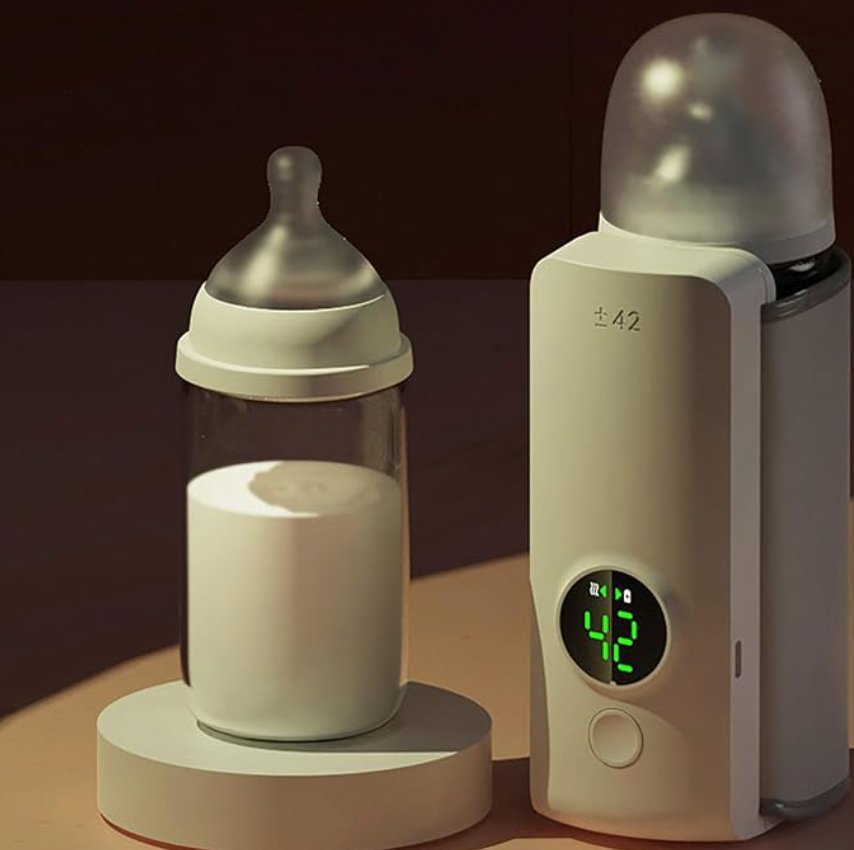 Portable Baby Bottle Warmer – 6 Heat Levels with Adjustable Temperature Control for Babies & Toddlers