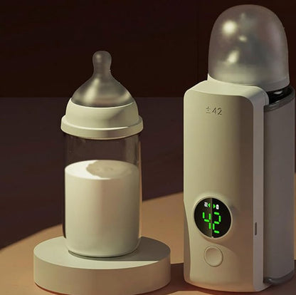 Portable Baby Bottle Warmer – 6 Heat Levels with Adjustable Temperature Control for Babies & Toddlers